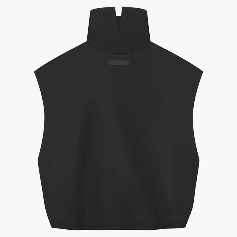 Fear Of God Athletics Womens Suede Fleece Mock Neck Black