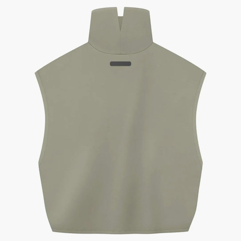 Fear of God athletics Womens Suede Fleece Muscle Mock Neck Clay