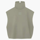 Fear Of God Athletics Womens Suede Fleece Muscle Mock Neck Clay