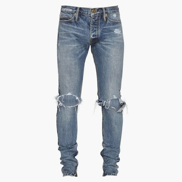 Fear of God Distressed Selvedge Denim Jeans Indigo