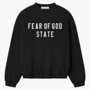 Fear Of God Essentials 90's Fleece Crewneck Jet Black