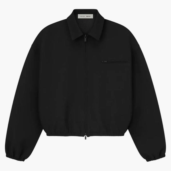 Fear Of God Essentials Bonded Canvas Jacket Jet Black