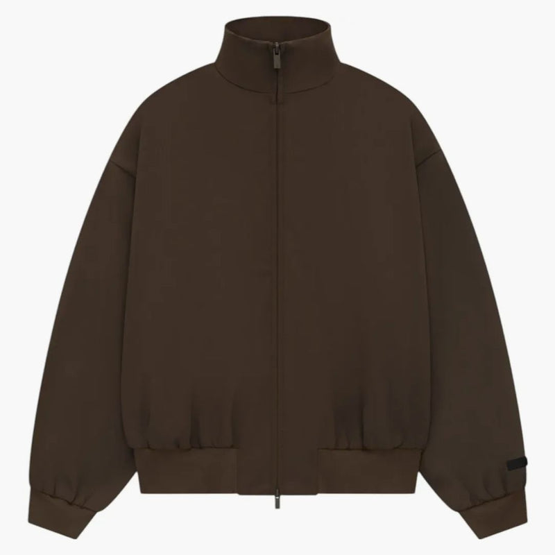 Fear of God Essentials Bonded Nylon Bomber Jacket Brown