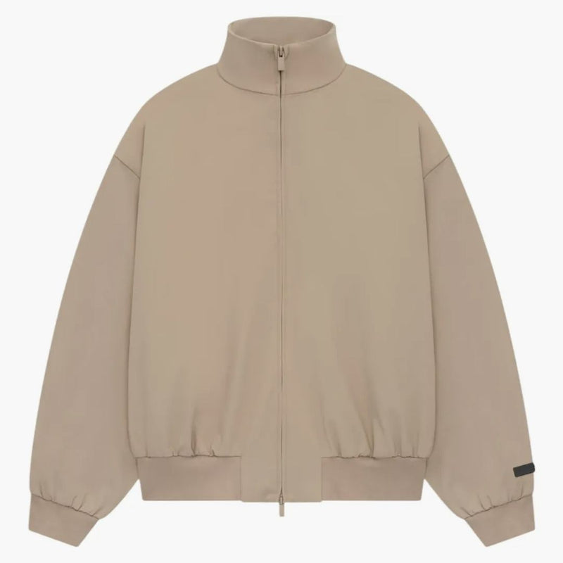 Fear Of God Essentials Bonded Nylon Bomber Jacket Desert Sand