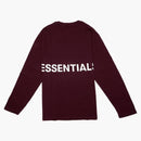 Fear of God Essentials Boxy Graphic Long Sleeve T-Shirt Burgundy