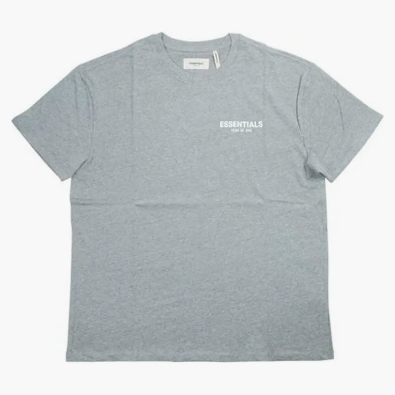Strach z Boha Essentials Boxy Logo Tričko šedé