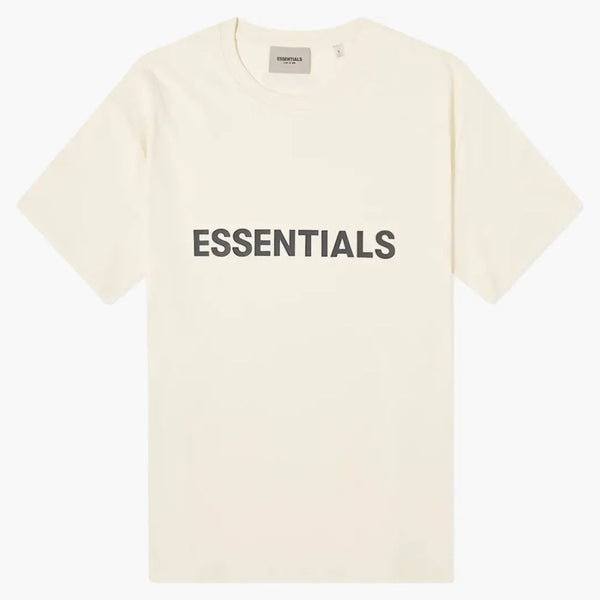 Fear of God Essentials Boxy T-Shirt Applique Logo Butter Cream