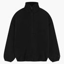 Strach przed Bogiem Essentials szczotkowane pół zip pullover czarny