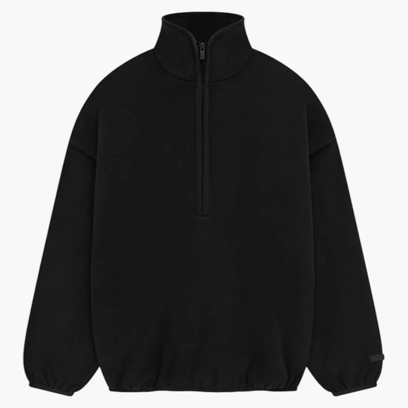 Paura degli elementi essenziali di Dio spazzolato mezza zip pullover nero
