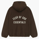 Fear of God Essentials Brushed Hooded Bomber Brown