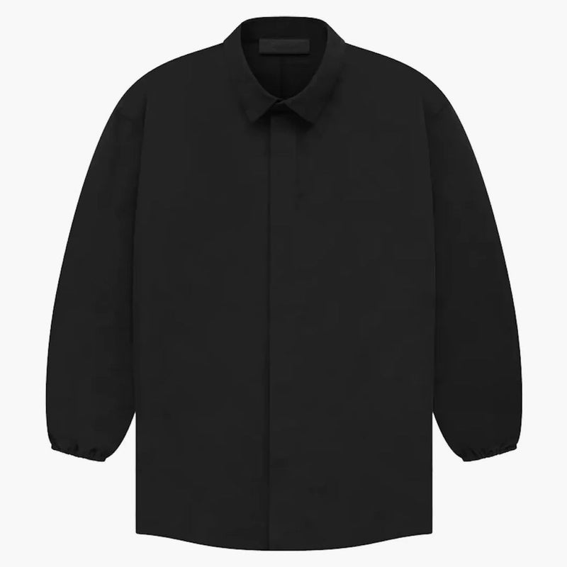 Shirt abbottonato di paura della paura di Dio Black