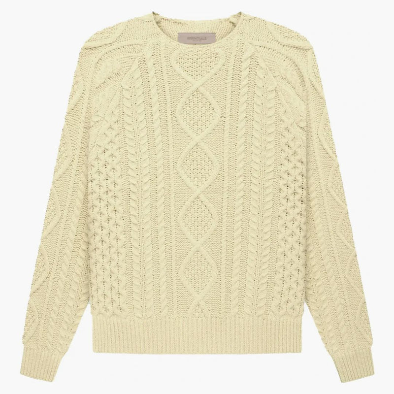 Paura di Dio Essentials Cable Knit Canary