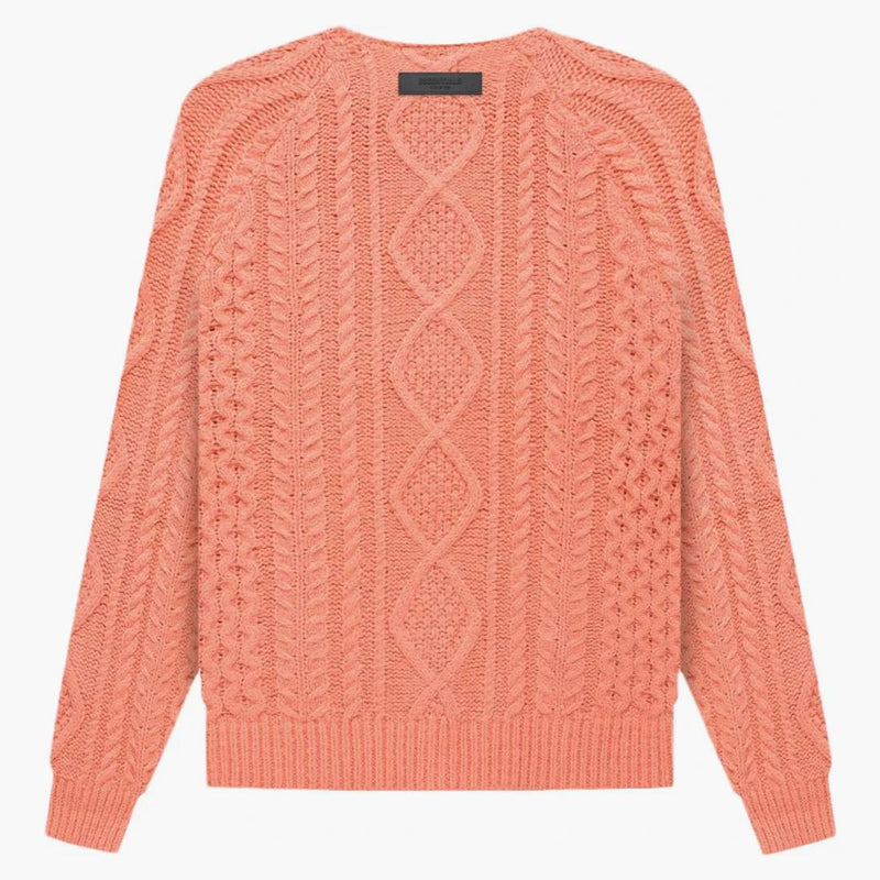 Fear of God Essentials Cable Knit Coral