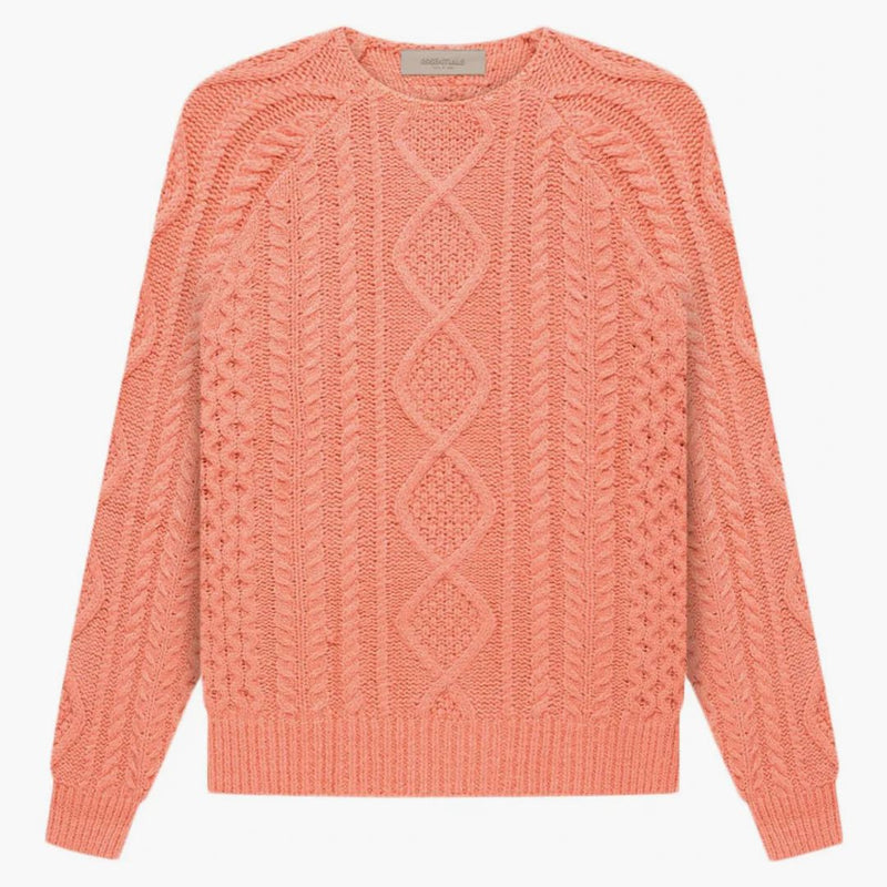 Fear of God Essentials Cable Knit Coral