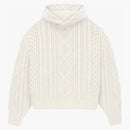 Fear Of God Essentials Cable Knit Hoodie Cloud Dancer