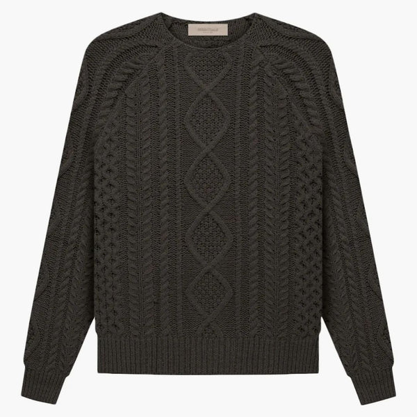 Fear of God Essentials Cable Knit Off Black