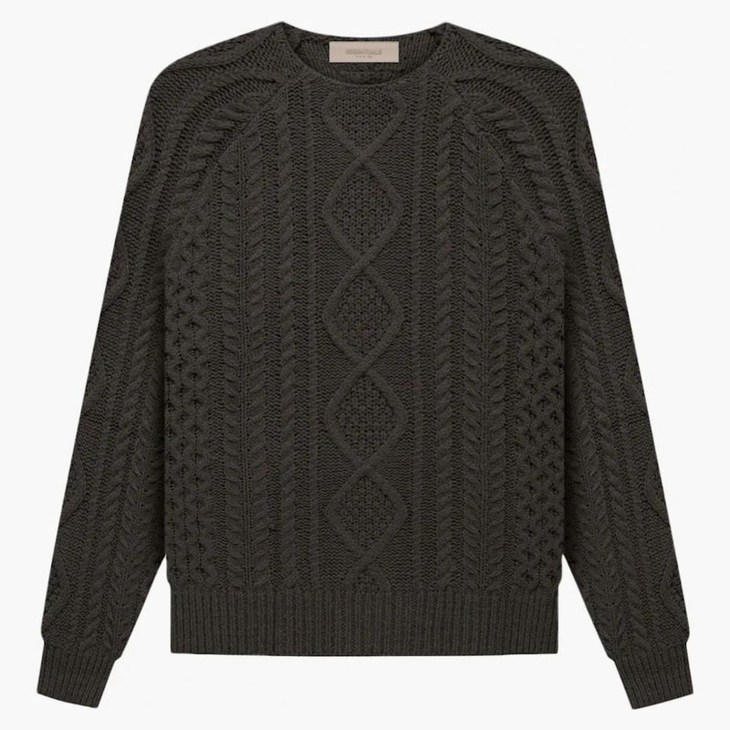 Fear of God Essentials Cable Knit Off Black