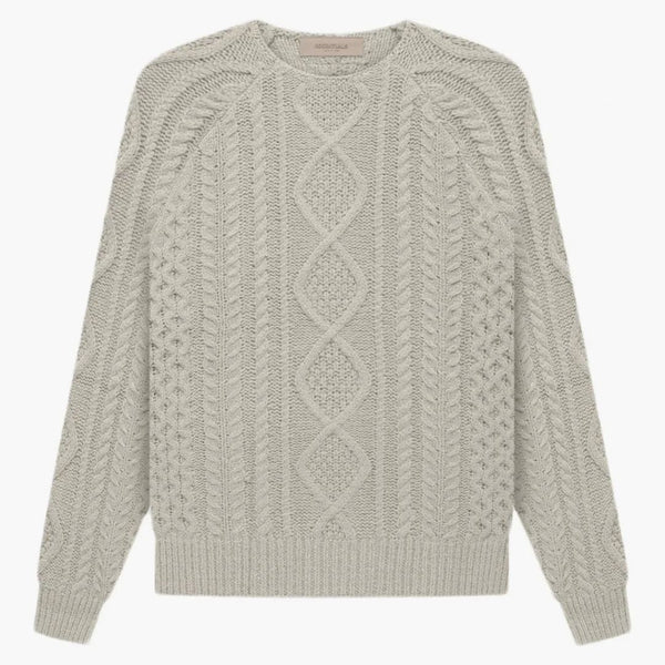 Fear of God Essentials Cable Knit Smoke