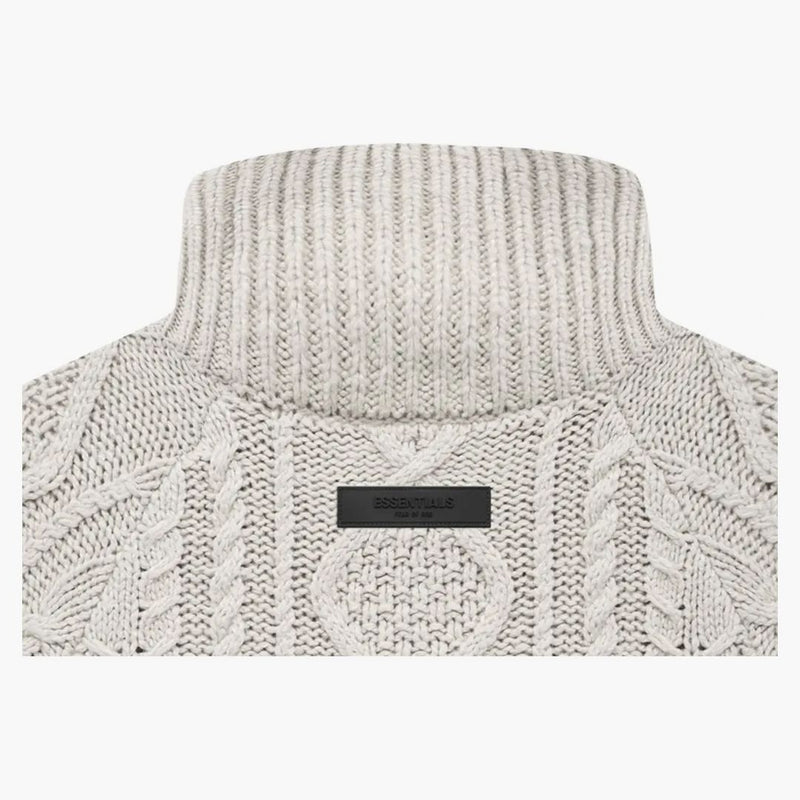 Fear of God Essentials Cable Knit Turtleneck Wheat