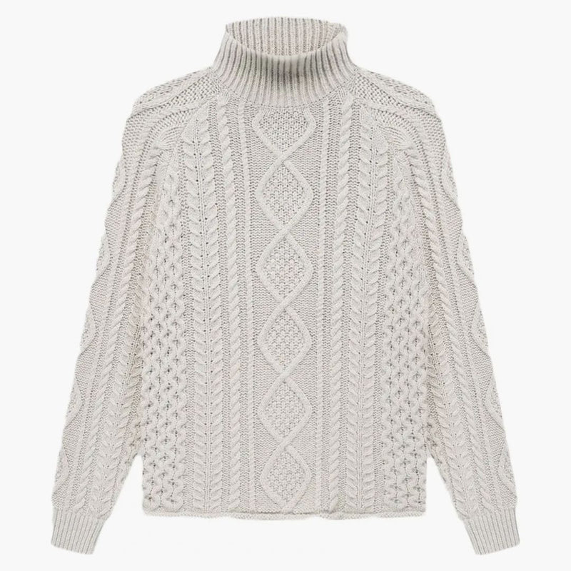 Fear of God Essentials Cable Knit Turtleneck Wheat