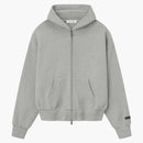 Fear Of God Essentials Classic Fleece Zip-up Hoodie Concrete Heather