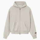 Fear Of God Essentials Classic Full Zip Hoodie Heather Stone