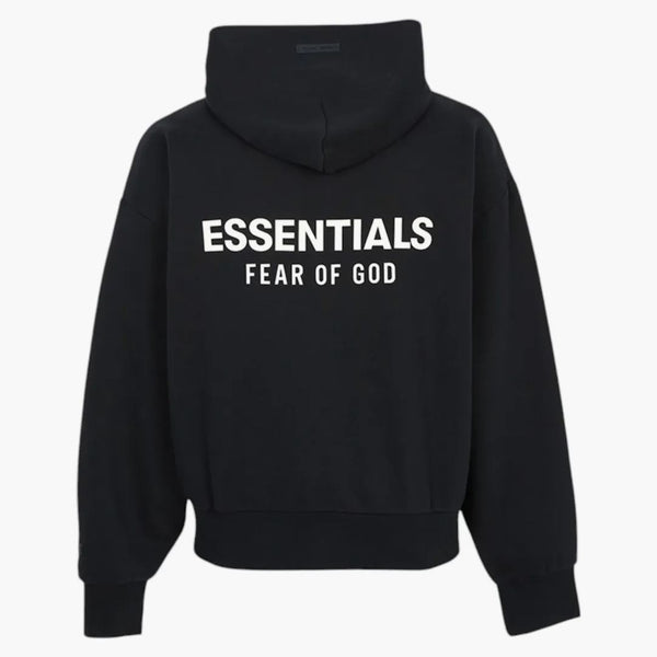 Fear Of God Essentials Classic Hood Zip Up Sweatshirt Black