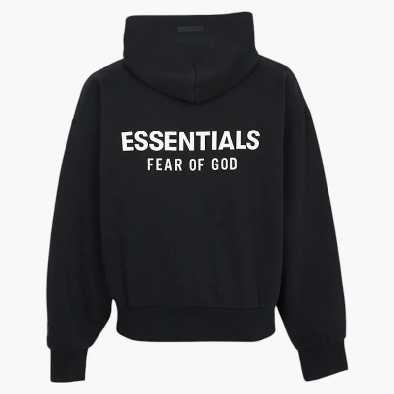 Fear Of God Essentials Classic Hood Zip Up Sweatshirt Black