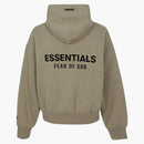 Fear Of God Essentials Classic Hood Zip Up Sweatshirt Homestead Heather