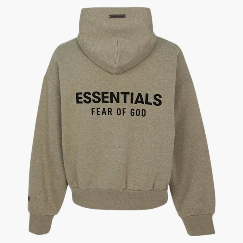 Fear Of God Essentials Classic Hood Zip Up Sweatshirt Homestead Heather