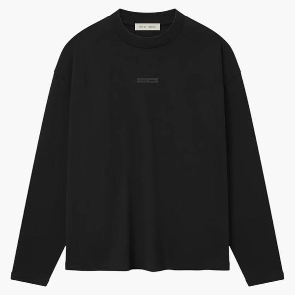 Fear Of God Essentials Classic Long Sleeve Tee (fw25) Jet Black
