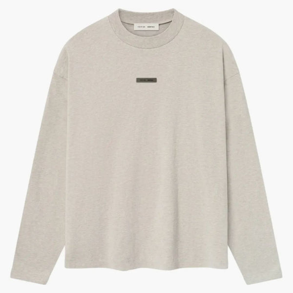 Fear Of God Essentials Classic Long Sleeve Tee Heather Stone