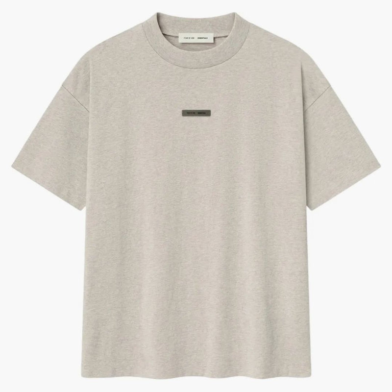 Fear Of God Essentials Classic Short Sleeve Tee Heather Stone
