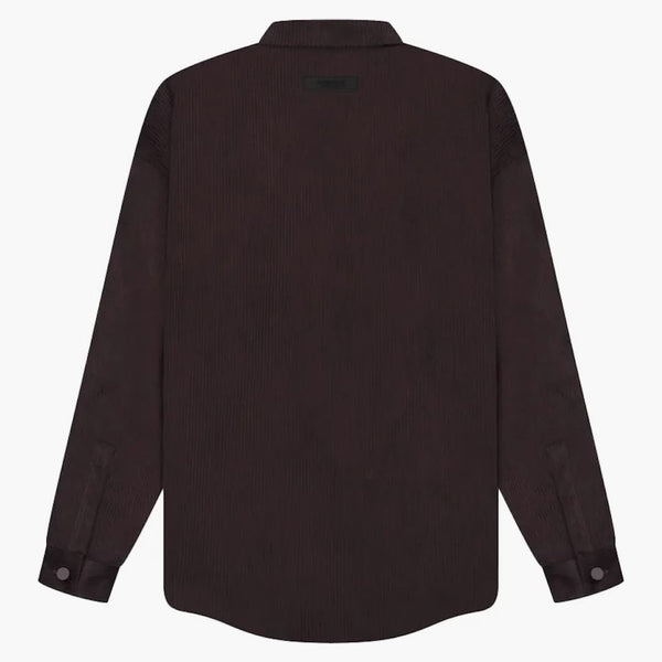 Strach przed Bogu Essentials Corduroy Shirt Kurtka śliwka