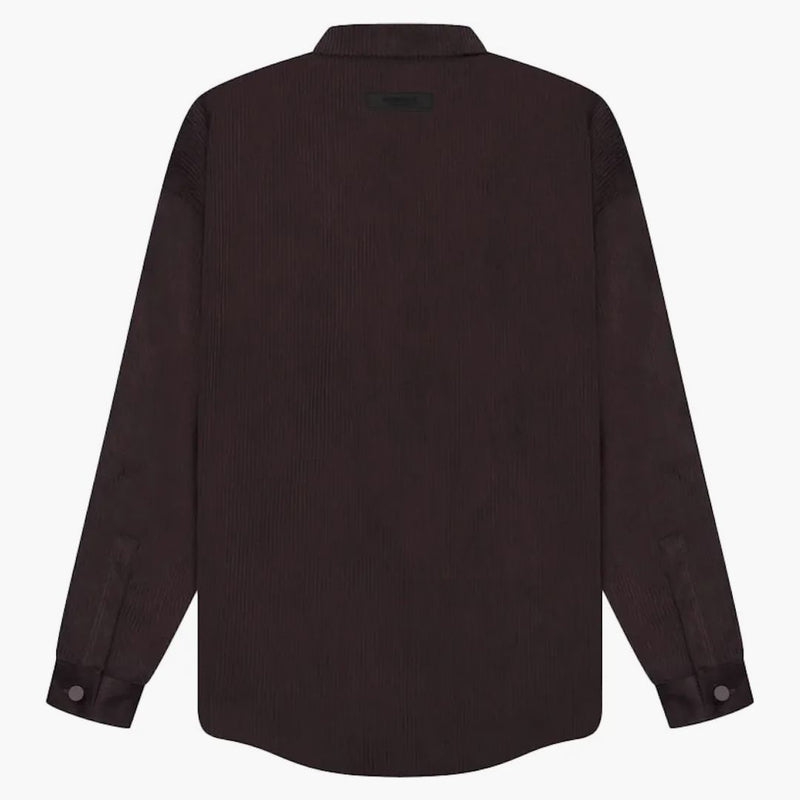 Fear of God Essentials Corduroy Shirt Jacket Plum