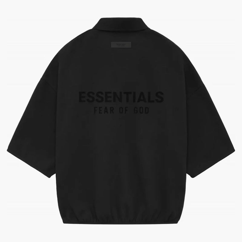Fear of God Essentials Core Collection 3/4 Sleeve Polo Black