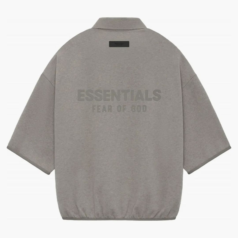 Rädsla för Gud Essentials Core Collection 3/4 Sleeve Polo Heather Grey