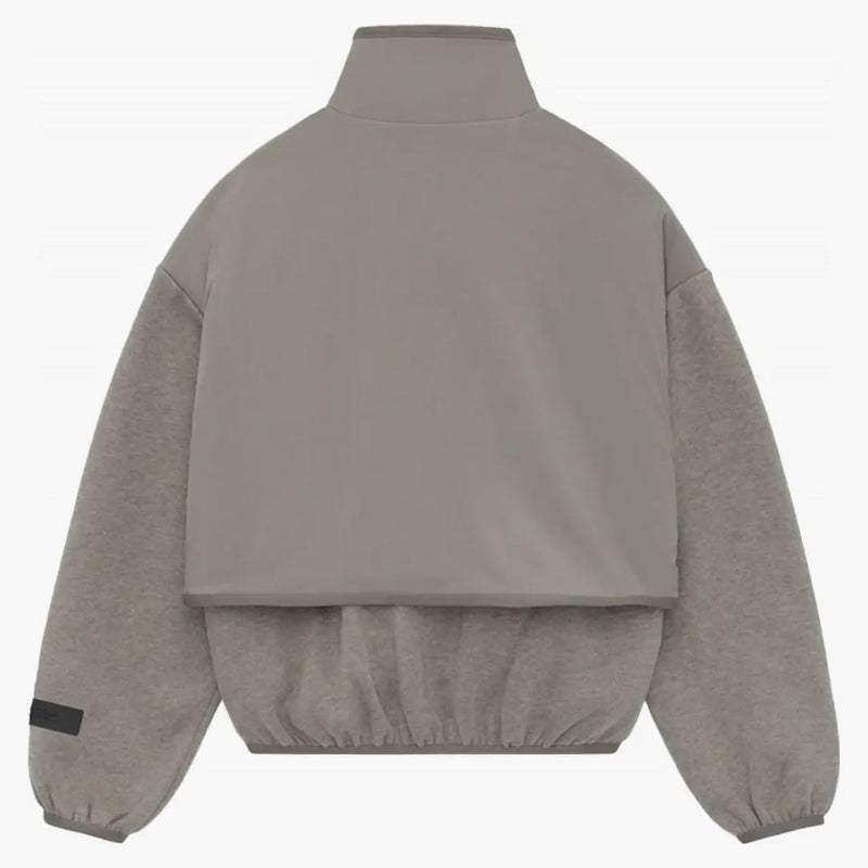 Raccolta Core Essentials Fear of God Kids Nylon Fleece Mockneck Dust/Heather Grey