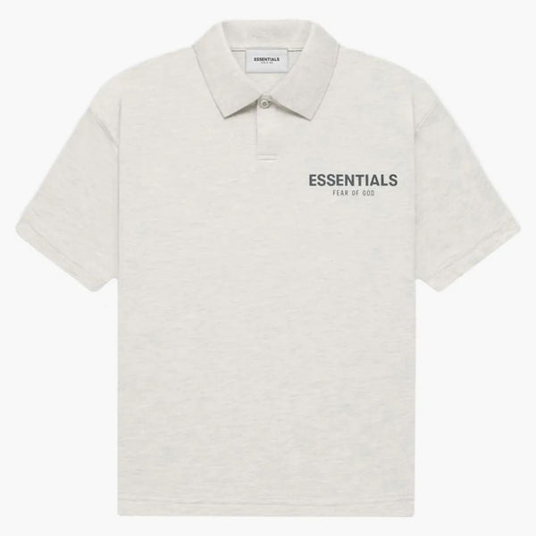 Raccolta Core Essentials Fear of God Kids Polo Light Heather A farina d'avena