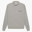 Fear of God Essentials Core Collection L/S Polo Dark Heather OaTMeal