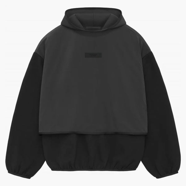 Feat di God Of God Essentials Collezione Core Nylon Felpa con cappuccio nero/ nero