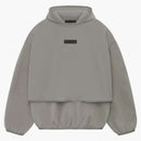 Fear of God Essentials Core Collection Nylon Fleece Hooded Sweatshirt Dust/Heather Gray