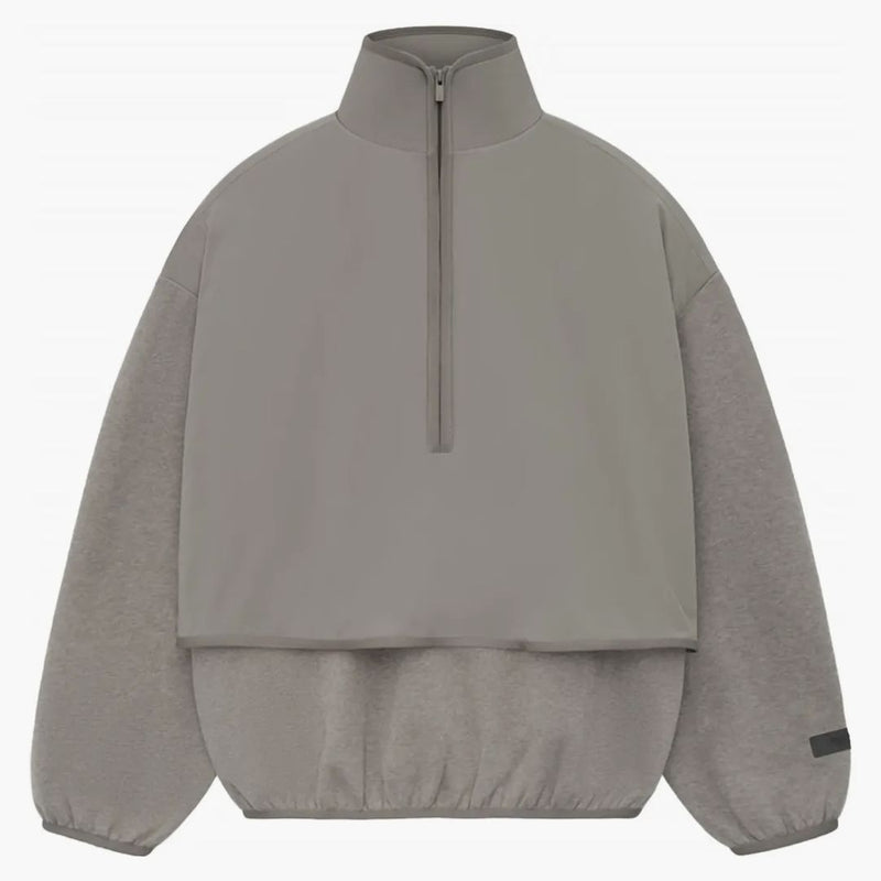 Paura di God Essentials Core Collection Nylon Fleece Mockneck Dust/Heather Grey