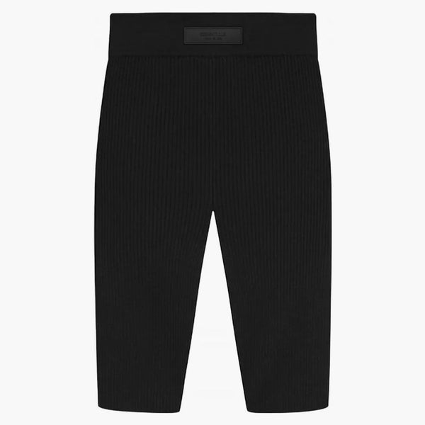 Fear of Bog Essentials Core Collection Women's Knit Biker Krótki czarny