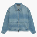 Fear of God Essentials Denim Trucker Jacket Vintage Blue