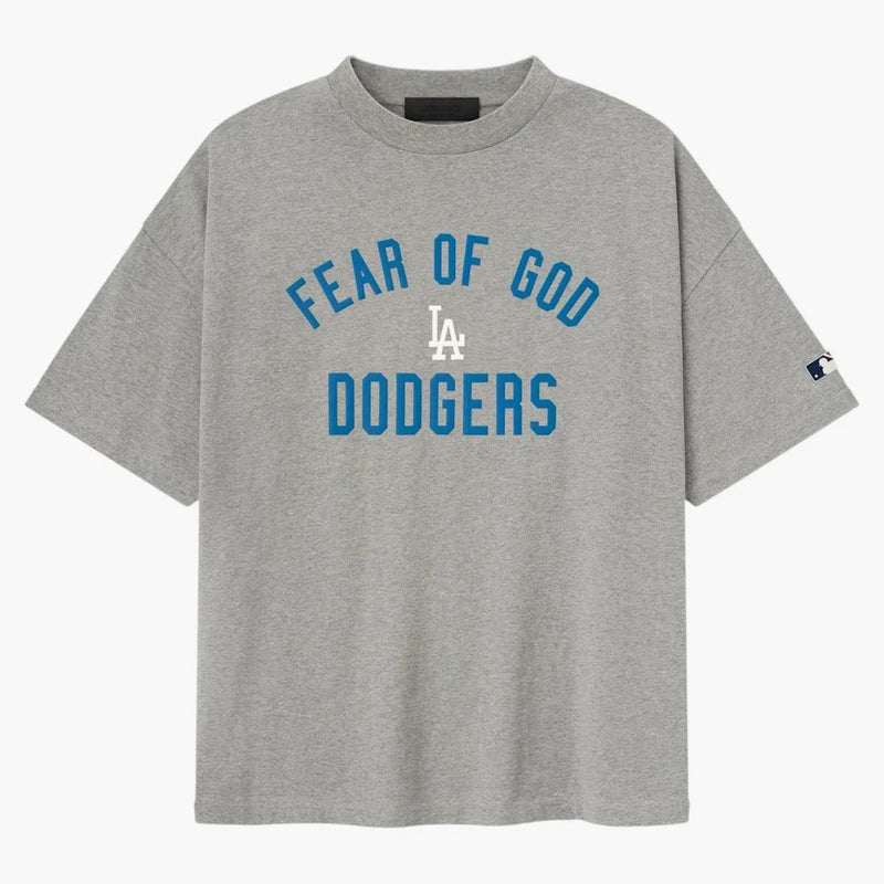 Fear Of God Essentials Dodgers 90's Tee Concrete Heather