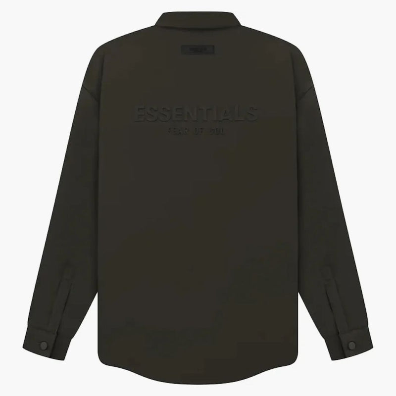 Paura di God Essentials piena di camicia in nylon da nero