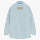 Fear of God Essentials Filled Shirt Jacket Light Wash Denim