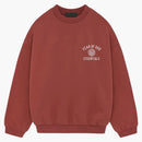 Fear of God Essentials Fleece Crewneck Crimson