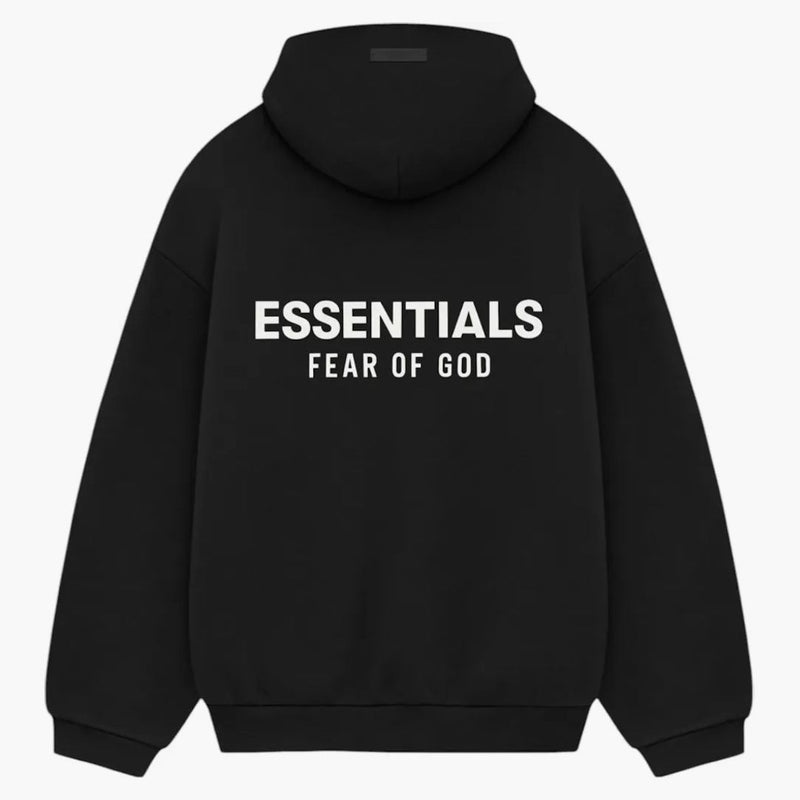 Fear Of God Essentials Fleece Hoodie (fw24) Black